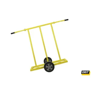 Platenwagen ergonomisch met twee wielen