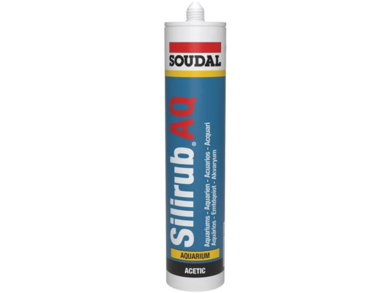 Soudal Silirub Aq Silicone Aquariumkit kokers transparant 300 ml