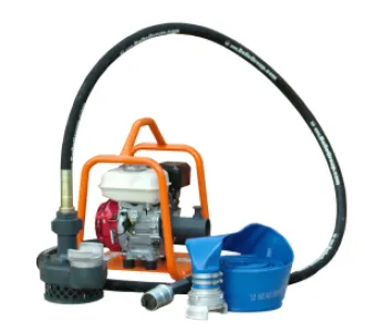 BGA pomp 7 m + brandweerkoppeling 3" + blauwe slang 10 m (excl. aandrijfeenheid) 