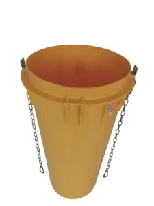 Stortkokeronderdeel met 2 kettingen 1,10m - HDPE