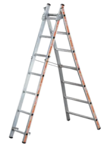 Reformladder 2×8 met uitgebogen bomen
