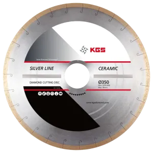 KGS Zaag Silver Line Ceramic Ø350x60/30 Continues Rim