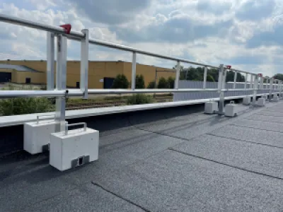 RSS dakrandbeveiliging plat dak compact – set 12 meter