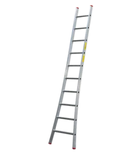Enkele ladder SuperPRO met uitgebogen bomen – 8 sporten