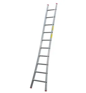 Enkele ladder SuperPRO met uitgebogen bomen - 12 sporten
