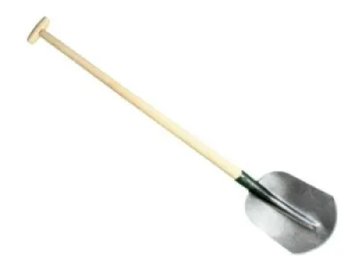 Schep Hollands 0, 1/2 gebogen met 100cm essen T-steel