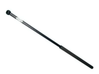 Stootijzer 1400 x Ø 28mm met knop, gevulcaniseerd 650mm