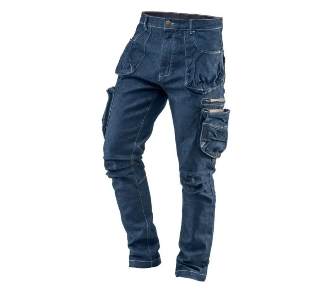 5 pockets working trousers DENIM, size L