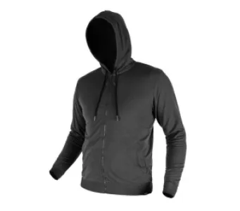 COMFORT hooded sweatshirt, grey, size S