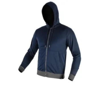 COMFORT hooded sweatshirt, navy blue, size L