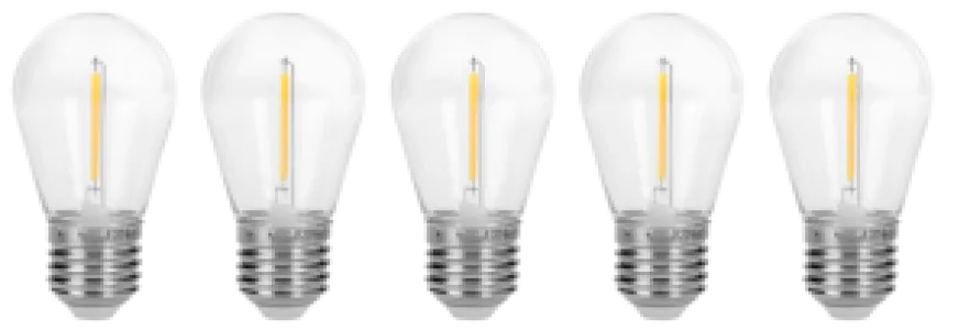 5 stuks. 1W, E27 lampen
