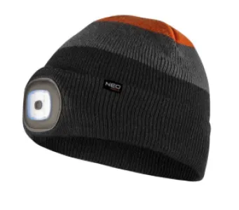 Muts met LED Grijs