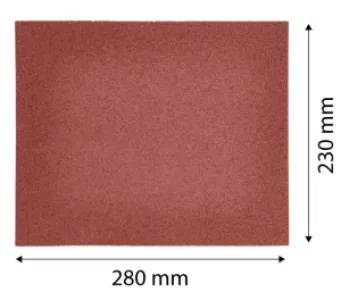 Abrasive sheet 230 x 280 mm, P24