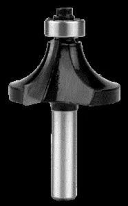Houtfrees met lager, decoratief, widia, 38,1 x 19 mm, schacht 8 mm