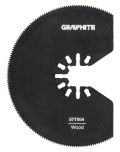 Multitoolzaagblad halfcirkel vlak, 21 TPI,Hout 80 mm