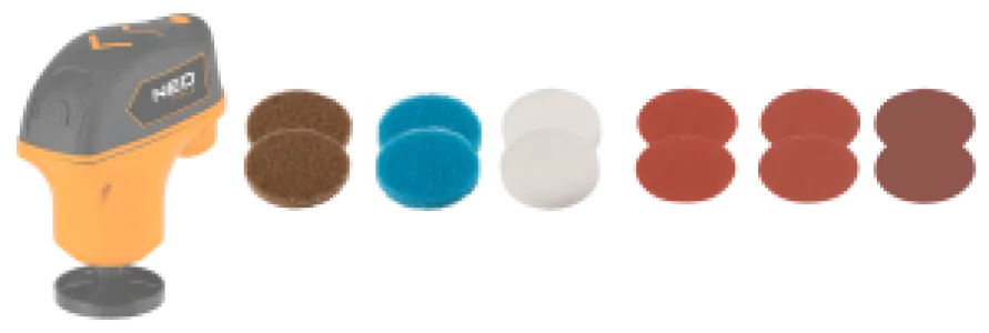 Mini polijstmachine accessoire set 04-604 12 el.
