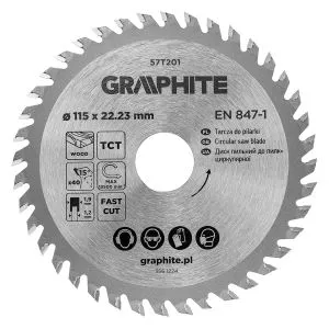 Cirkelzaagblad 115 x 22,23 mm, 40 tanden