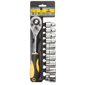 Doppen + Ratel 1/2", 11 Delig