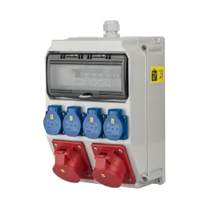 Kunststof wandkast Anif7 2x16/5/400 4xSchuKo+ALS