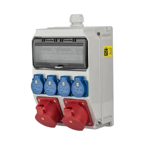 Kunststof wandkast Anif7 2x32/5/400 4xSchuko