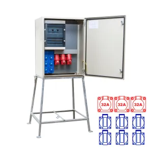kWh-meterkast 63A 1x32/5 2x32/4 6xSchuKo