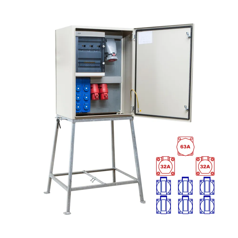 kWh-meterkast 63A 1x63/5 2x32/5 6xSchuKo