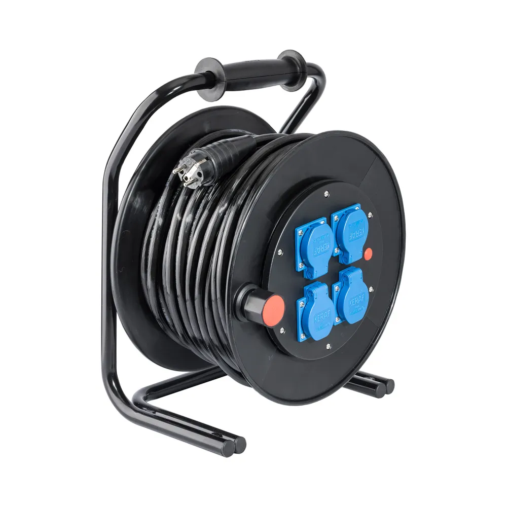 Kabelhaspel 40 m H07BQ-F 3x1,5 4x randaarde