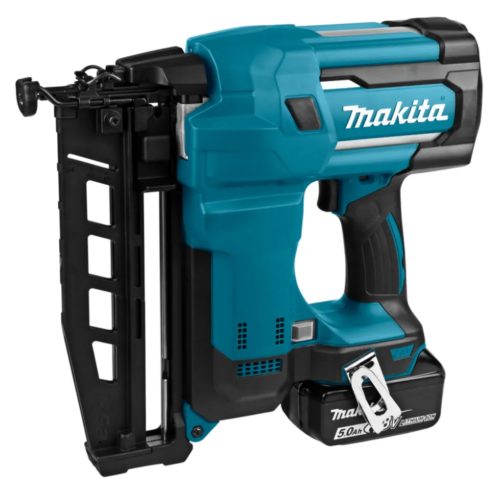 Makita 18 V Brad tacker (DBN600RTJ) 5,0 Ah accu (2 st), snellader, in Mbox